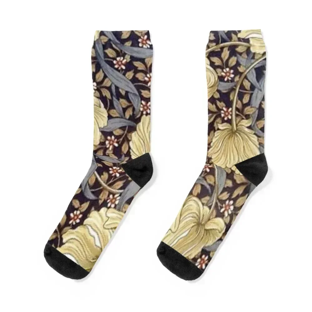 William Morris honeysuckle design Socks set anime men cotton high quality christmas stocking Socks Male Women's