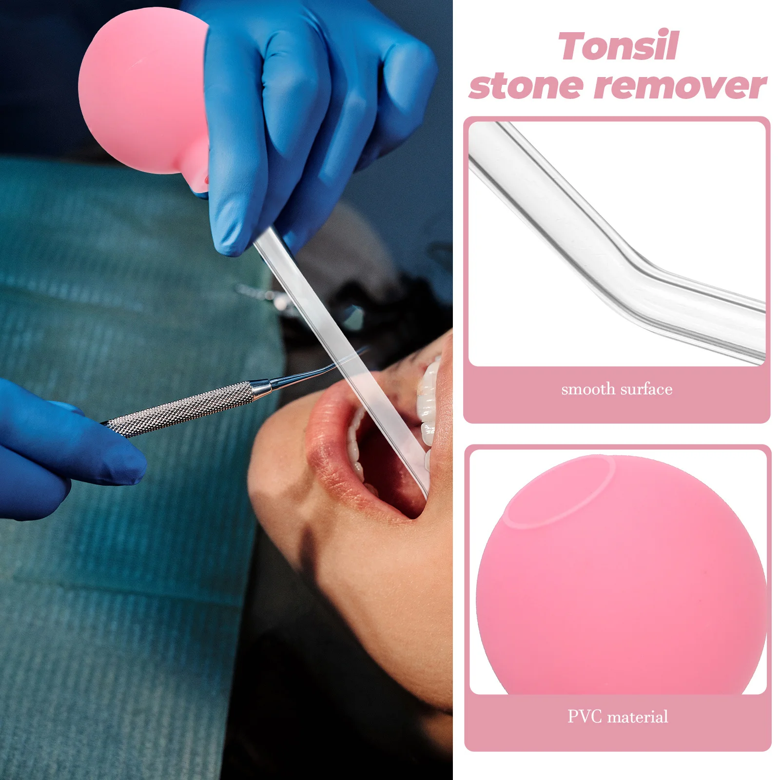 

Tonsils Stone Remover Manual Tonsils Stone Removal Tool Durable Sturdy Safe Oral Care Mouth Cleaning Kit Oral Care Mouth Cleaner