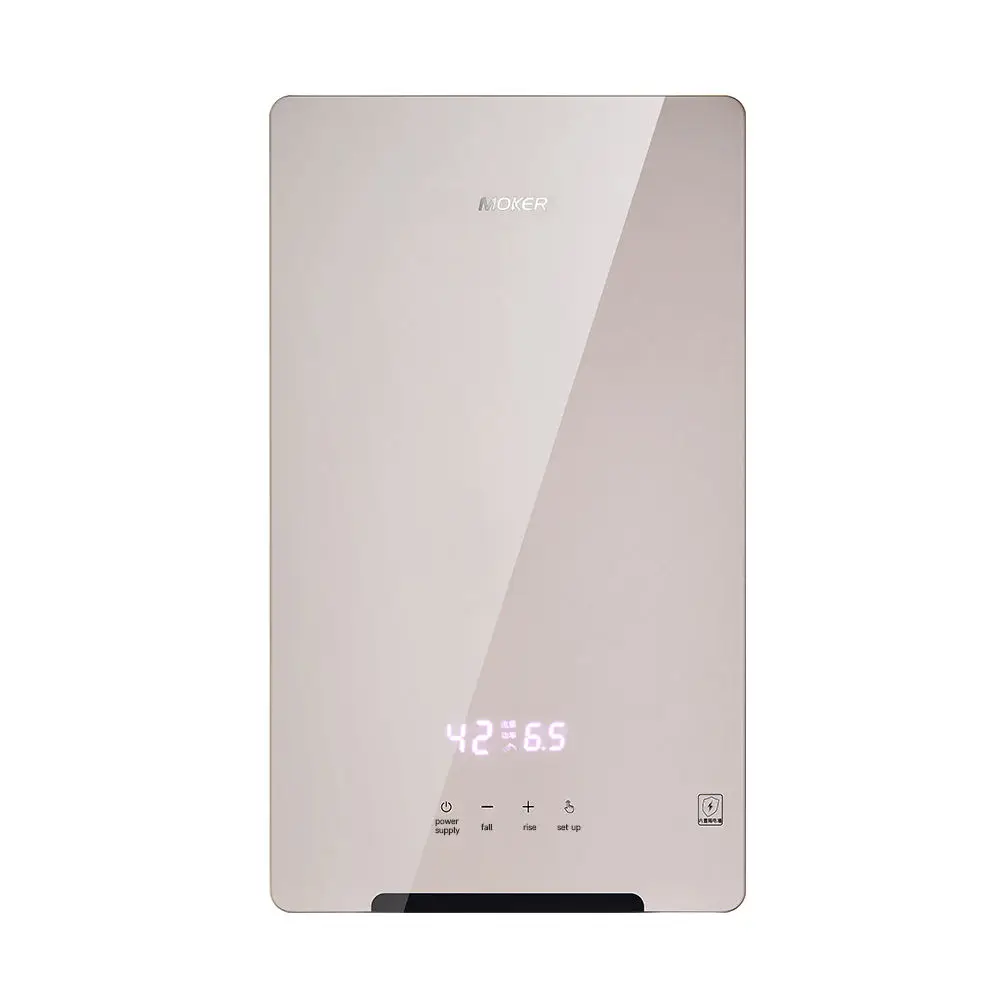 220V 8800W Tankless Electric Water Heater Fast Heating Wall Mounted Energy-Saving Household  Garage Use English Operation