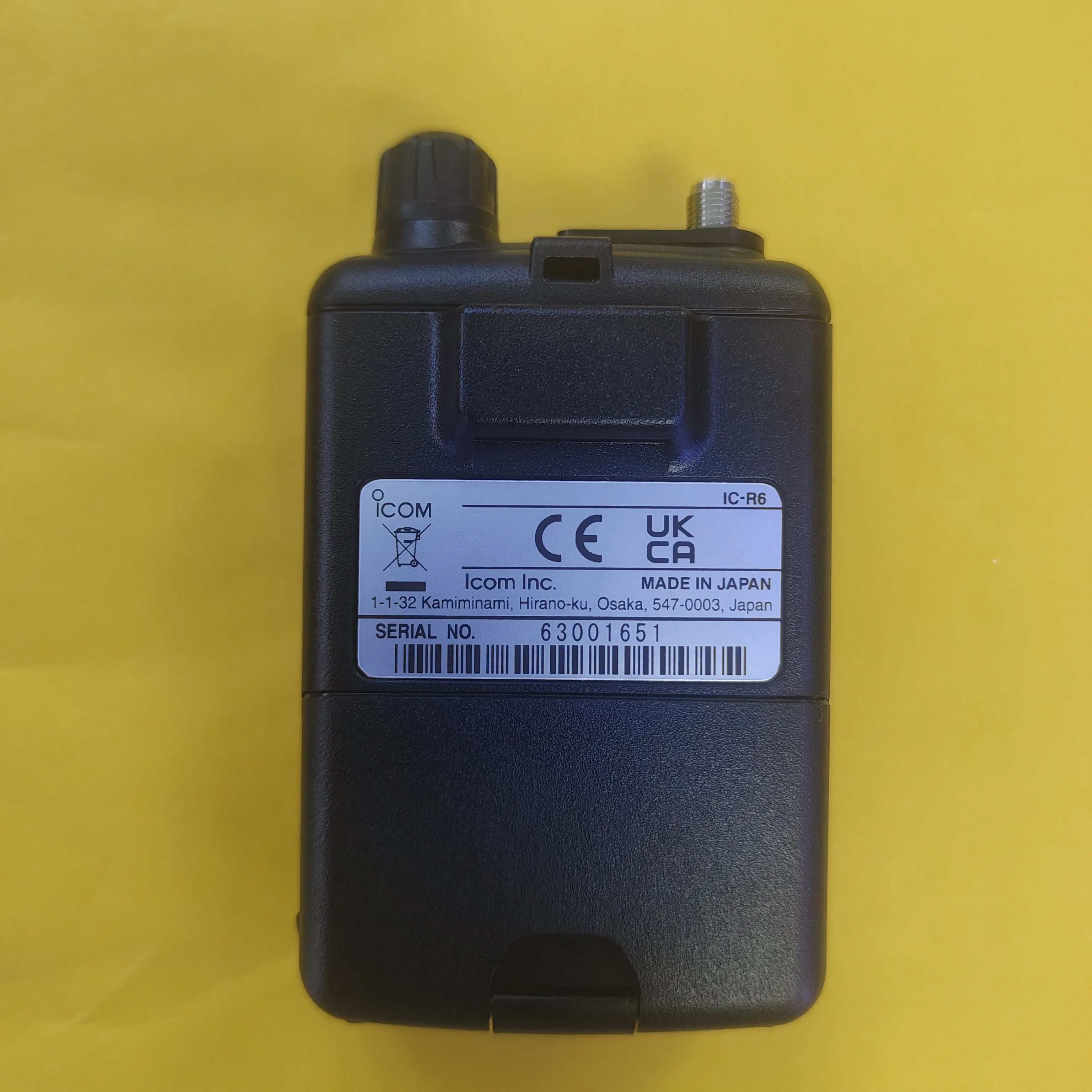 ICOM IC-R6 Wide brand 100khz-1309.995mhz MINI Walkie Talkie Two Way Radio HAM Amateur