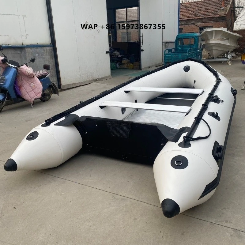 Inflatable Rubber Dinghy Thickened Hard Bottom Wear-resistant Kayak Folding Boat Assault Fishing Multi-person Boat