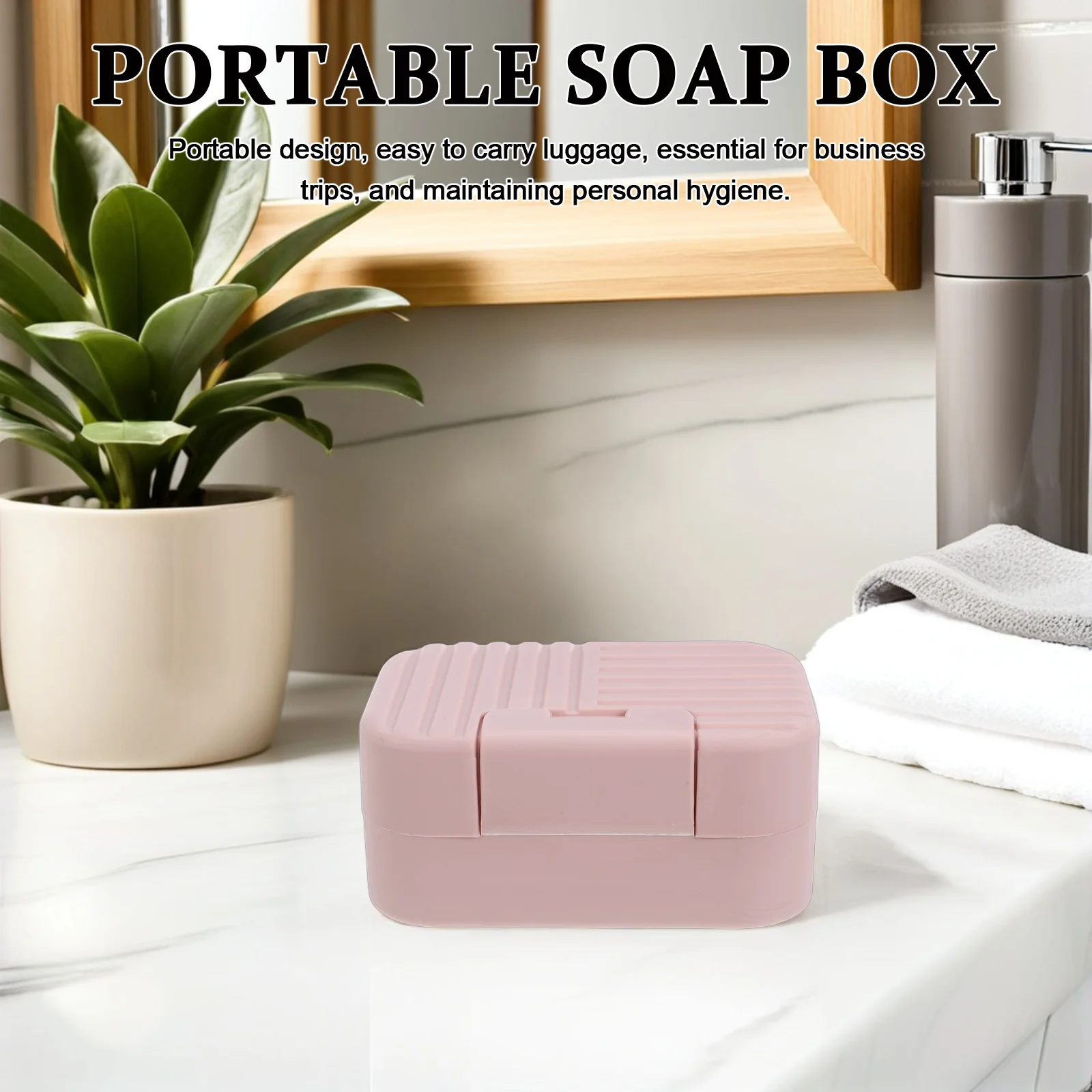 

8pcs Portable Soap Box Leakproof Plastic Travel Soap Holder Compact Reusable Container For Camping Hiking Gym Shower Bathroom