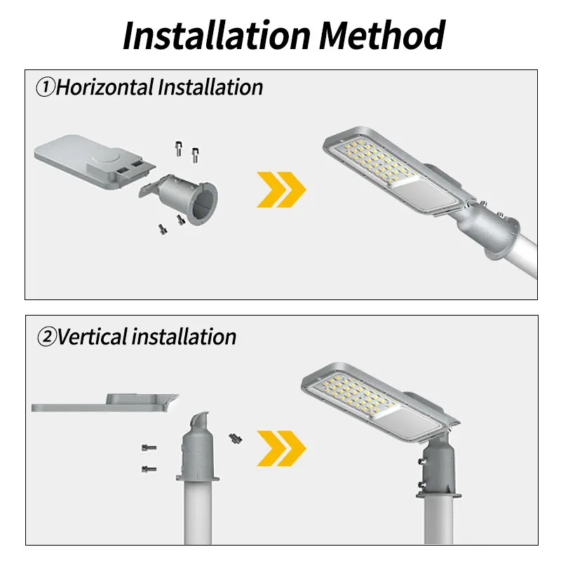 Outdoor Street Light IP65 100-305V AC Outdoor Waterproof 50W100W 6500K Farm Path Light Urban Street LightCourtyard Wall Light