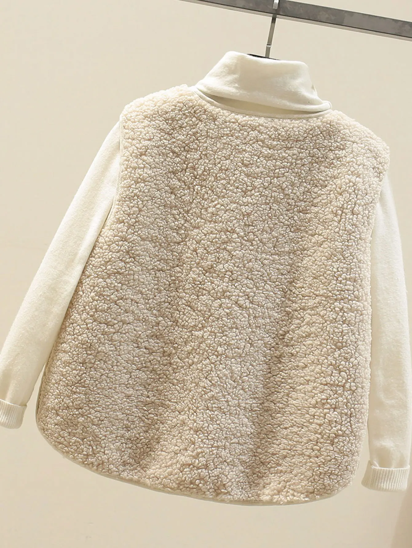 سترة كاجوال برقبة دائرية، قمة الموضة النسائية خالية من الديكور، مريحة مناسبة لمختلف المناسبات #2