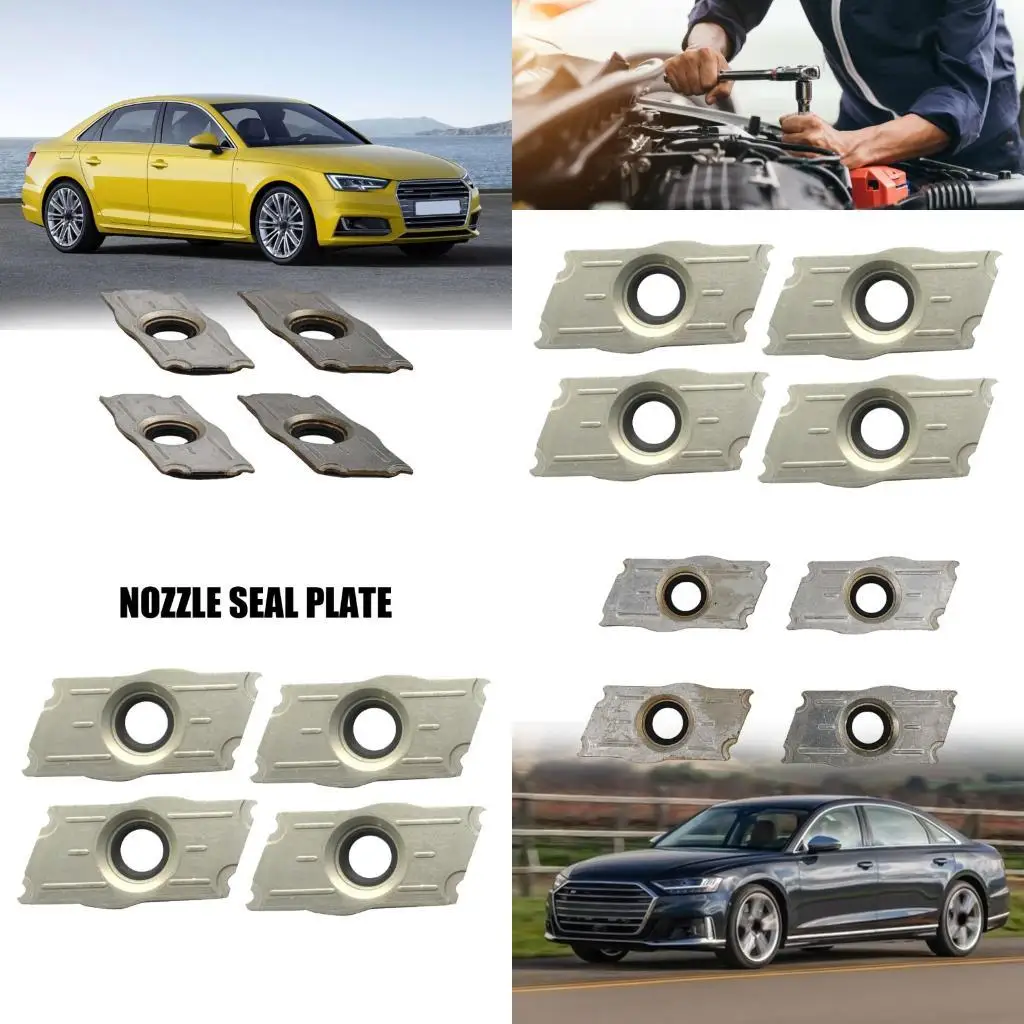 4 Pieces Easy Installation Plastic Injections Nozzle Sealing Board Plate For Cars Enhances Engine Performances 03L103113 New