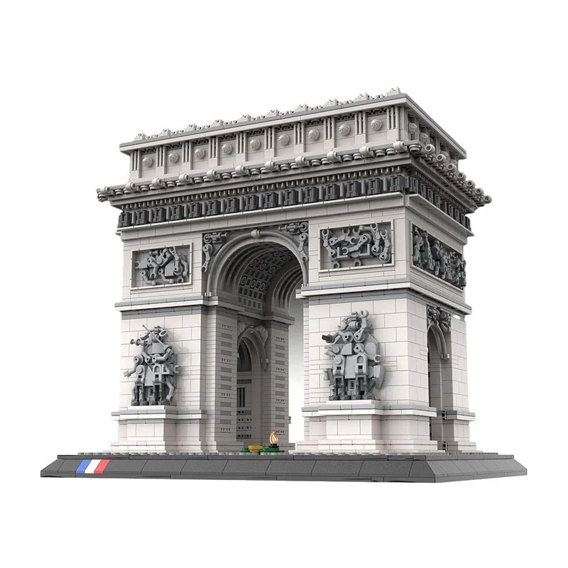 MOC Famous Scene Model France Arc De Triomphe Modular Building Blocks Set Castle Architecture Puzzle Bricks Toys Children Gifts