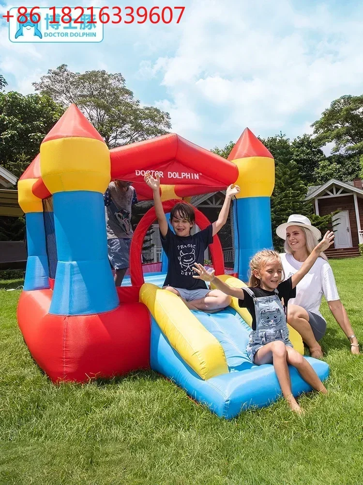 

TAO Trampoline Household Indoor Small Inflatable Blowing Slide Parent-Child Amusement Park