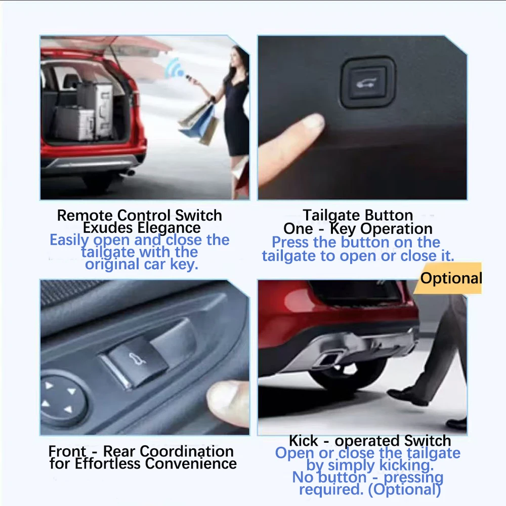 ل MG 5 SW EV/MG 5 EV EP22 2019-2024 أقفال شفط أوتوماتيكية للباب الخلفي الكهربائي مناسبة لنظام تعديل صندوق السيارة