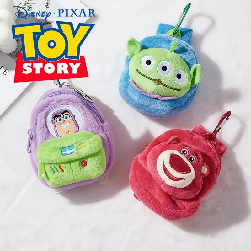 Плюшевые куклы Disney Pixar Toy Story, сумки, рюкзаки с Баззом Лайтером и инопланетянами, милые подвески для сумок, игрушки для косплея, аксессуары для детей
