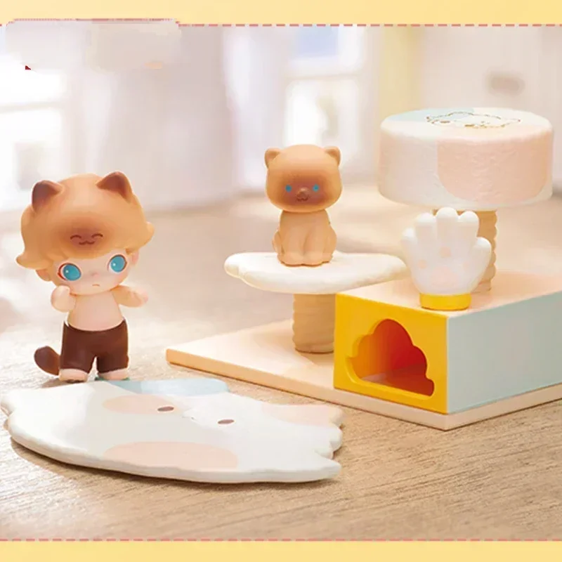 Pop Mart Dimoo Cat Paradlse Series Blind Box Mystery Box Guess Bag Toys Doll Cute Anime Figure Desktop Ornaments Collection Gift