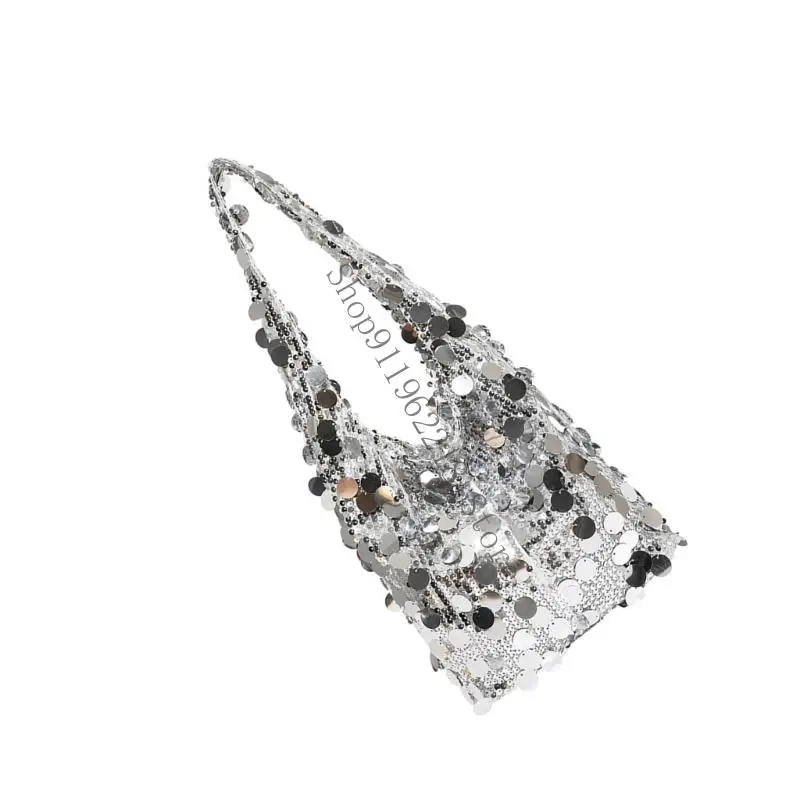 

Professional Commuters Shoulder Bag Glitters Detailing Bag With Wide Strap Secure Underarm Carry Practical Work Bag 066F