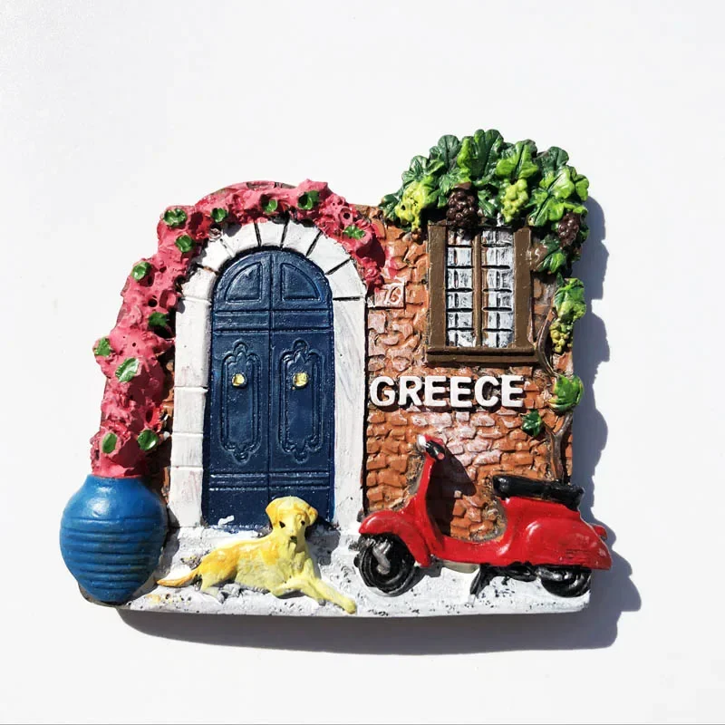 

Greece Travelling Fridge Magnets Athens Crete Santorini Tourism Souvenirs Fridge Stickers Greek Mythology Wedding Gifts Ornament