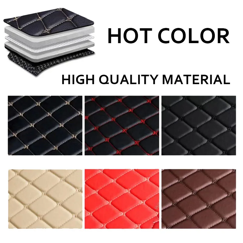 Car Rear Trunk Mats Car Mat For Kia EV6 CV 2022 2023 2024 Leather Trunk Storage Pad Car Mats Set Tray Carpet Mud Car Accessorie