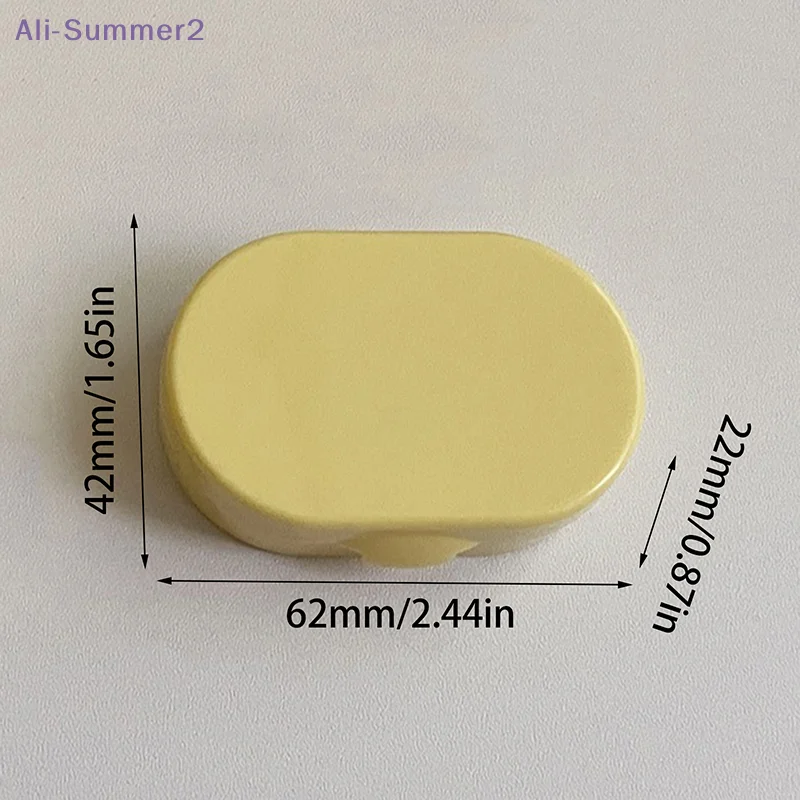Portable Mini Contact Lens Box With Mirror Plastic Contact Lens Case Macaron Color Lens Box Care Box Travel Outdoor Home Gift