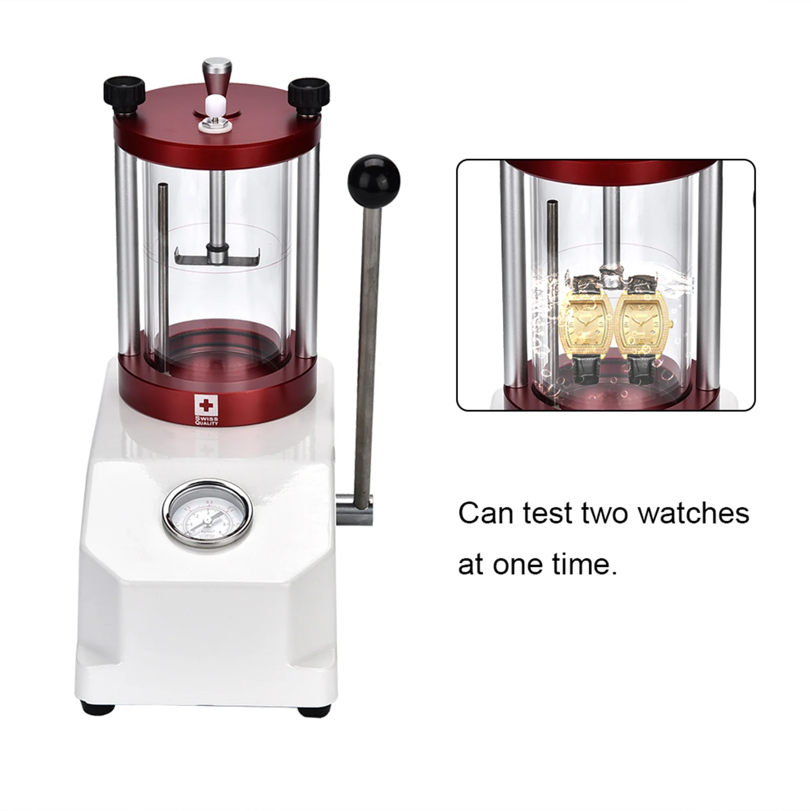 Watch Water Proof Tester Tool 2 Watches Case Resistance Pressure Test Machine Watch Case Resistance Tester