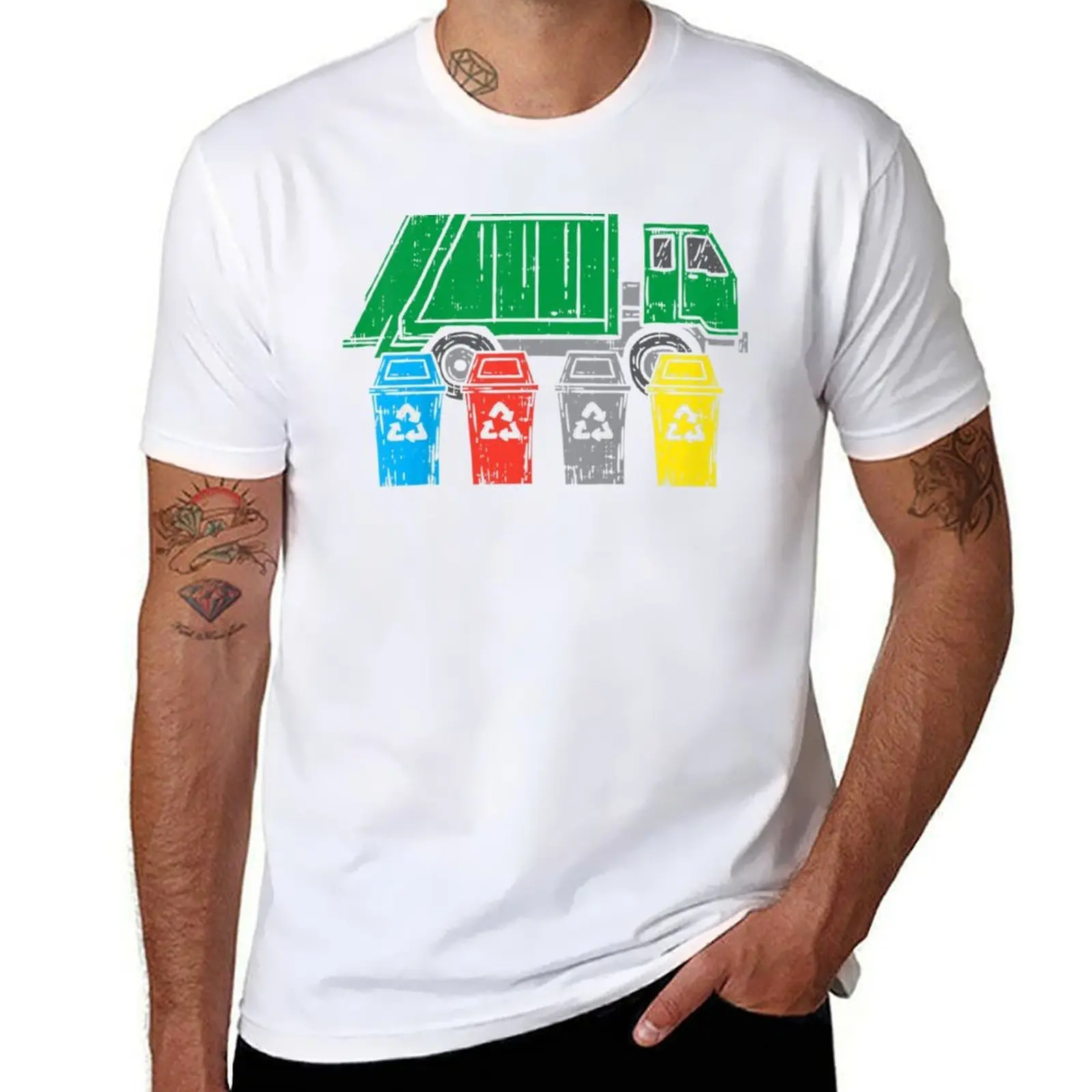 

Recycling I T-Shirt Truck Garbage Kids Trash T-Shirt man t shirt summer man t shirts high quality luxury brand T-Shirt