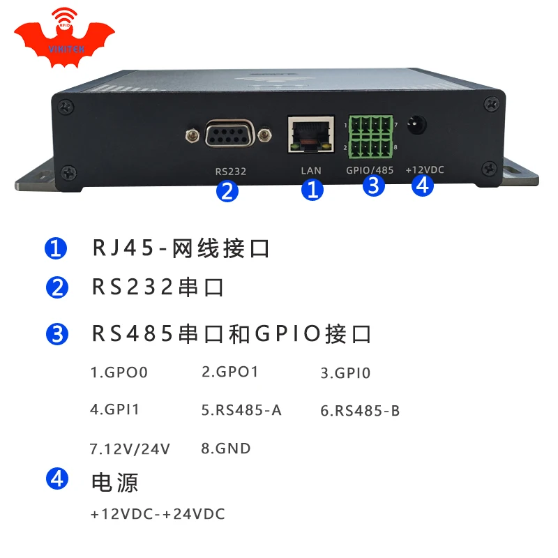 UHF RFID reader impinj E710 4 antenna port ethernet 915MHZ for warehouse logistic production line  fixed rj45 RS232/485 rfid chi