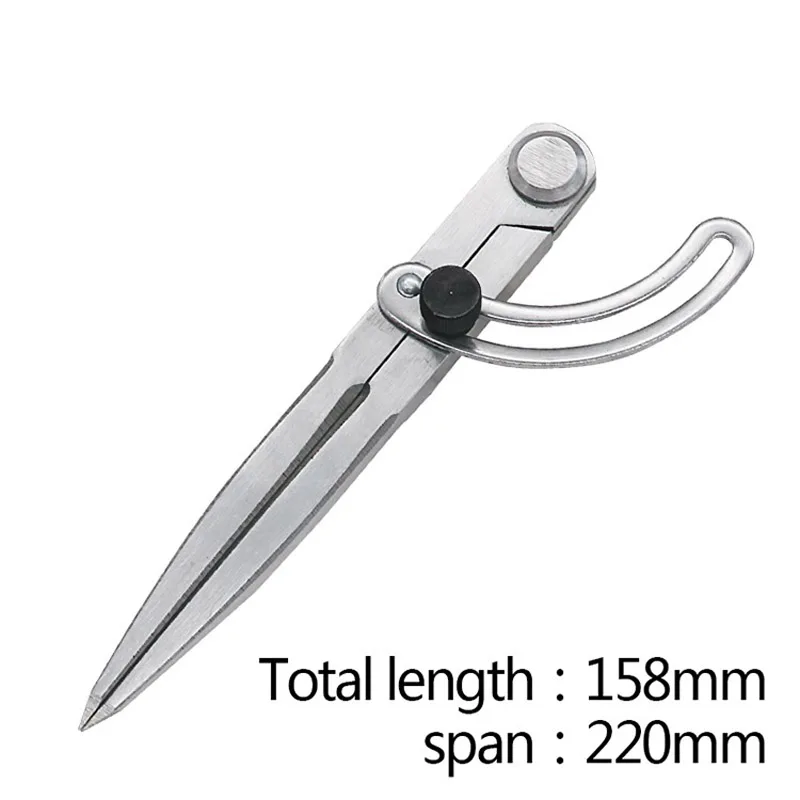 Stainless Steel Spacing Compass Adjustable Handmade Leather Rotating Diy Tool Edge Creaser For Industrial All Steel Marking