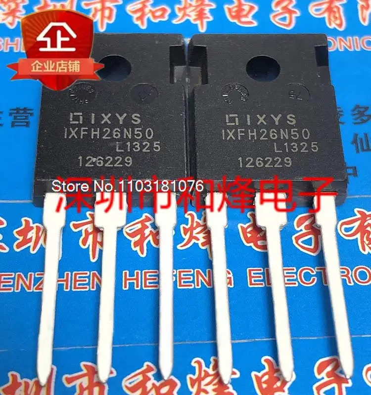 IXFH26N50 TO-247 Power Chip, 500V, 26A, estoque original, novo