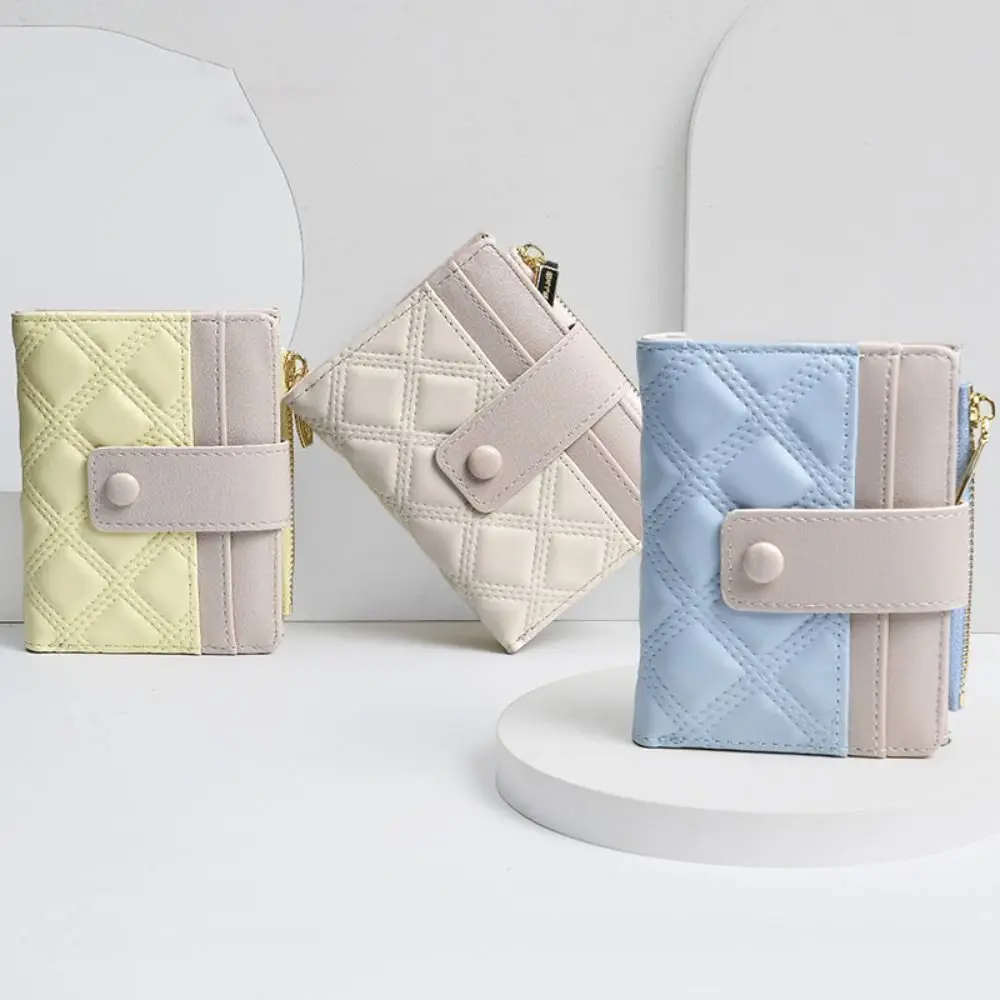 

Lovely Portable Cute Purses Multiple Card Slot Zipper Folding Coin Purse Money Bag Candy Color Card Holder Student