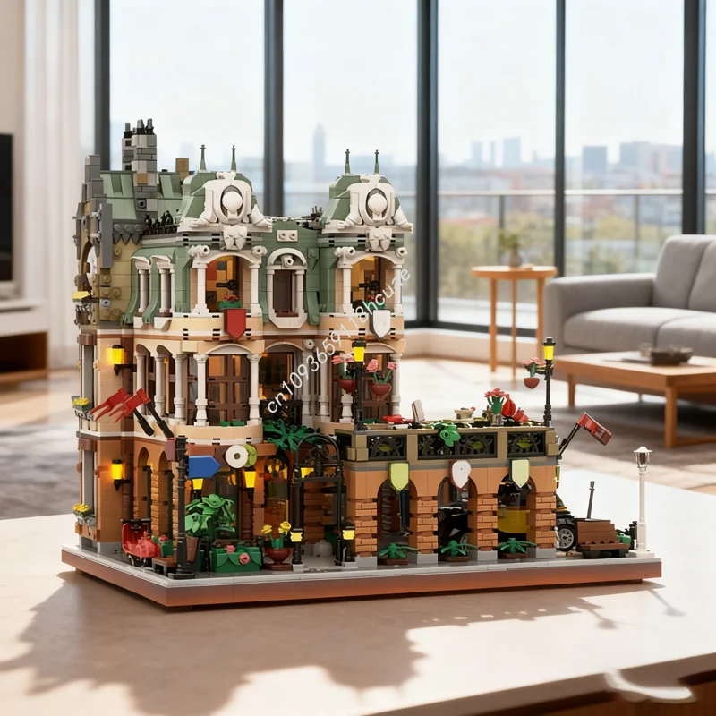 

4552 шт. MOC сад дворец ресторан модульная модель строительные блоки игрушка архитектура сборка рождественский подарок идея кирпич дети