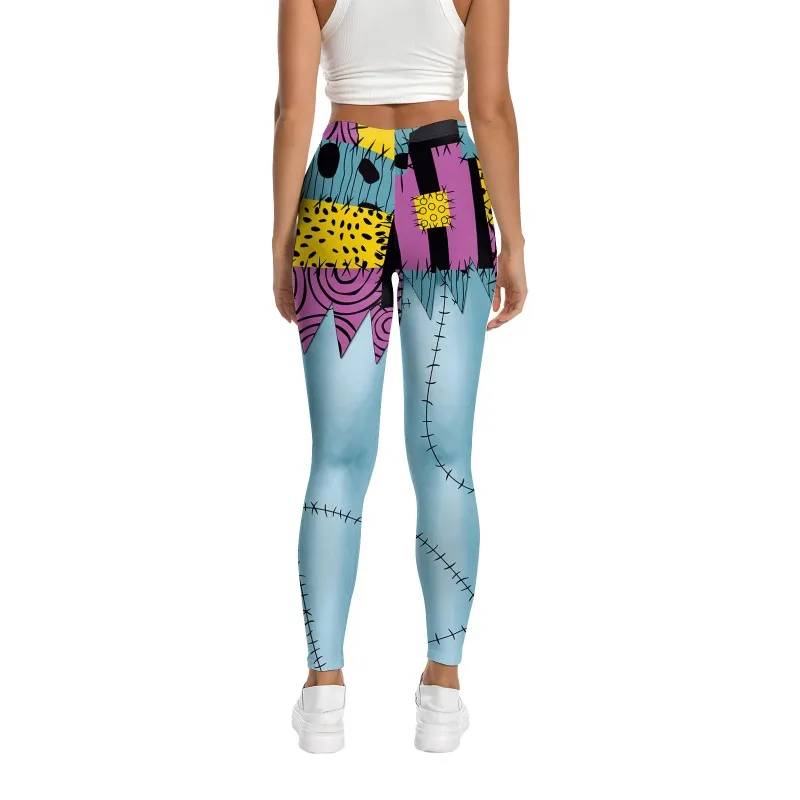 Cosplay Costume Women Sexy Girl Sally Leggings Fitness Tights Trousers Halloween  Party Horro Zombie Carnival Bottom Female view 4