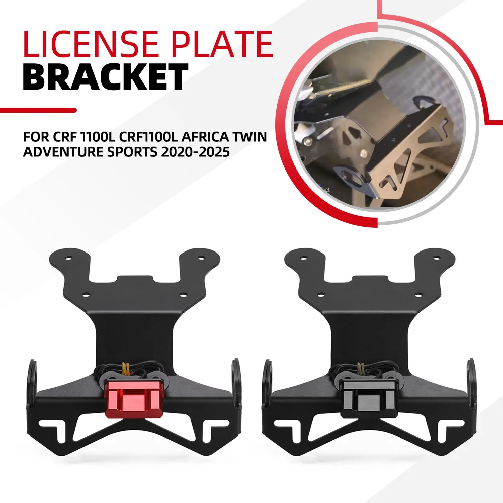 

2025-2020 For Honda CRF 1100L CRF1100L Africa Twin Adventure Sports License Plate Holder Bracket Fender Eliminator Tail Tidy