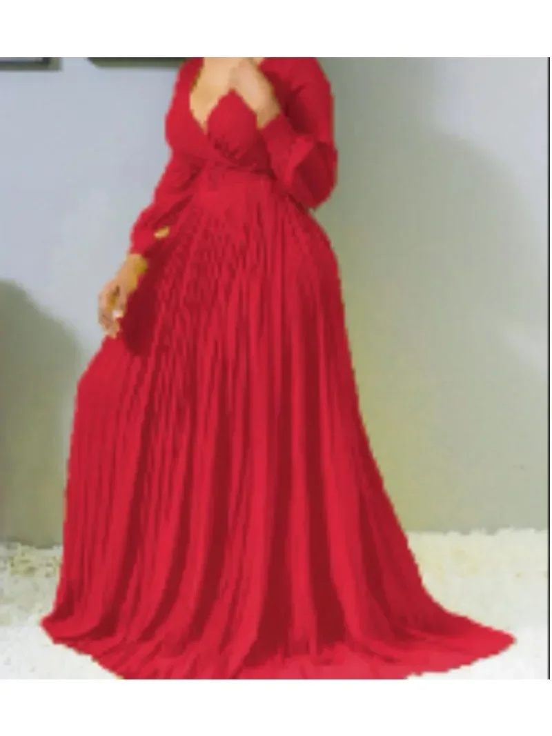 

Customized African Dresses for Women 2025 Fall Long Maxi Dress African Clothes Dashiki Sexy Abaya Dubai Boubou Robe Africaine Fe