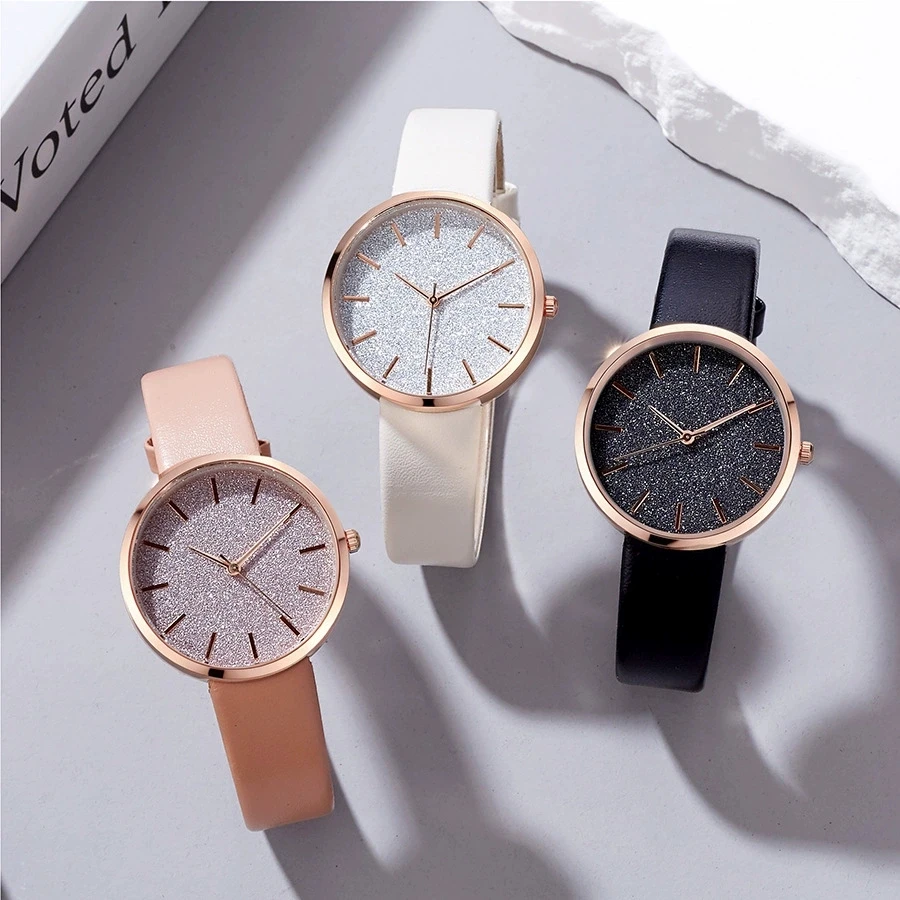New Fashion Woman Luxury Matte Leather Watch Women Small Wrist Watches Students Casual Quartz Watches For Gifts Reloj Mujer Hot
