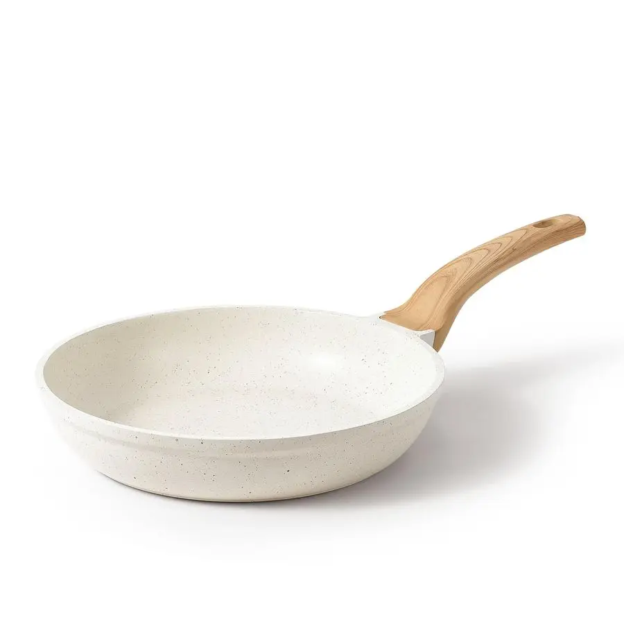 

Non Stick Frying Pan Skillet, Omelet Pan, Healthy Non Toxic Granite Chef Pan, Induction Compatible Egg Frying Pan with HeatResis