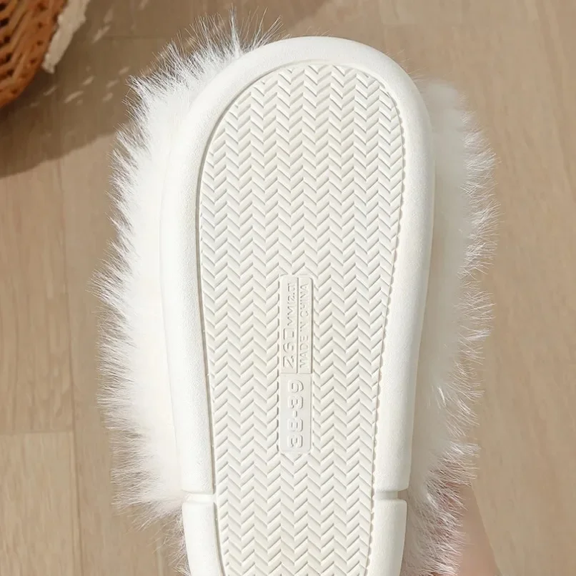 House Slipper Women Winter Warm Little Monster Cute Funny Home Fuzzy Plush Indoor Floor Non Slip Men Male Shoes Female Footwear