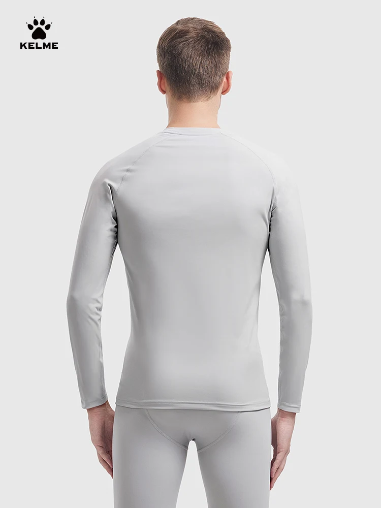 Kelme Long Sleeved Running T-shirt Basketball Stretch Tight Fitting Long Sleeved Windproof And Warm Football Training Top