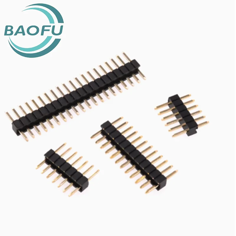 (20pcs) 1.27mm single row straight needle 1 * 2/3/4/56/7/8/9/10/12/15-40P