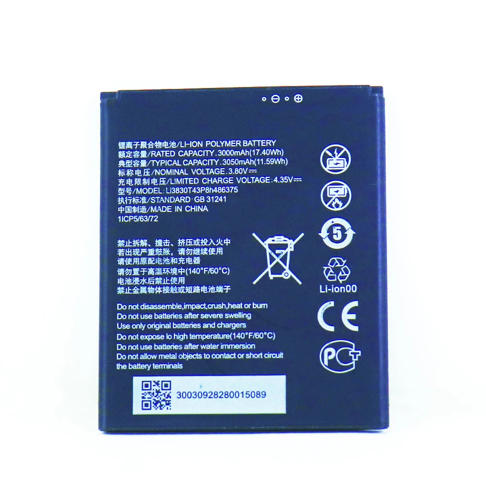 

Оригинальный элемент Li3830T43P8h 486375 Аккумулятор 3050 мАч для ZTE Blade A31, сменный аккумулятор