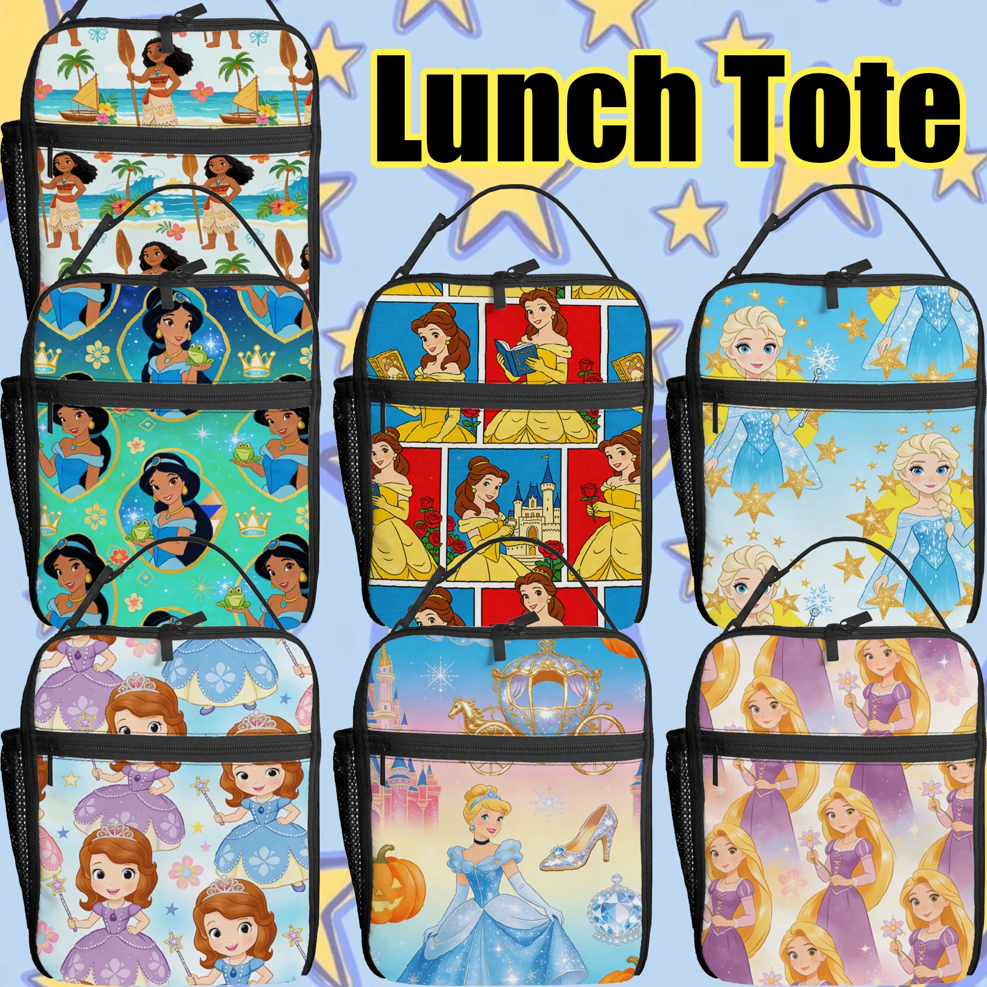 

1pc, Frozen Elsa, Cinderella, Princess Sofia,lunch bag,handbag,high quality, cute, elegant, gift, party