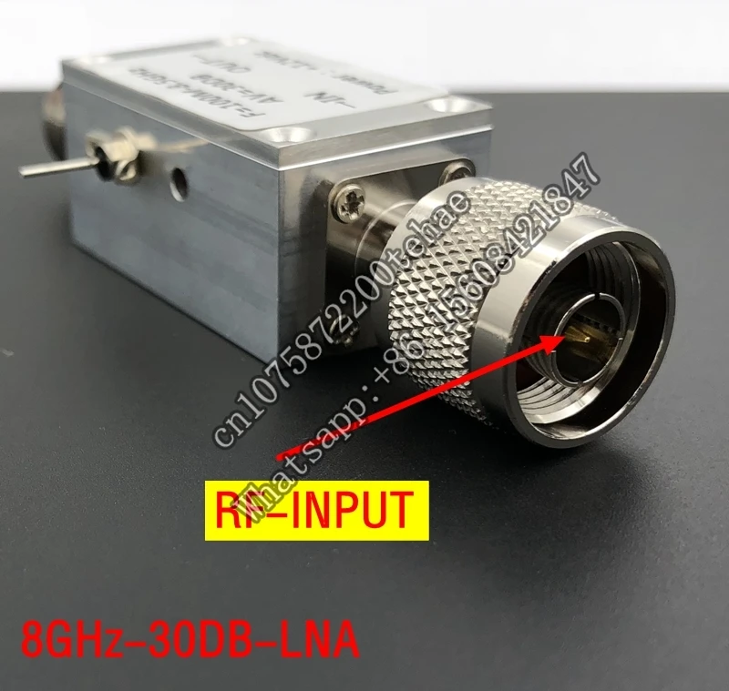 Amplificador de RF LNA de 100MHZ a 8,5 GHZ, dispositivo de bajo ruido, carcasa CNC, alta linealidad