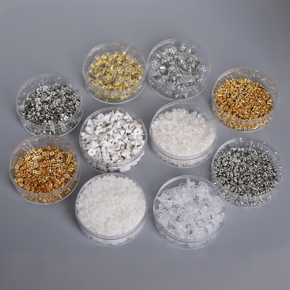 Rubbe Earring Backs Metal Earring Safety Back Stoppers Ear Plug Blocked Caps For DIY Jewelry Making Accessories