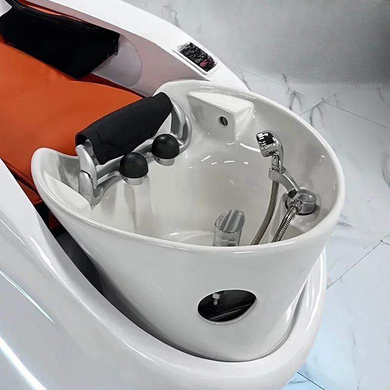 Máquina de cabelo econômica cabeça spa massagem massagem inteligente circulação de água spa cama pedicure cadeira cadeiras de barbear profissional sillas