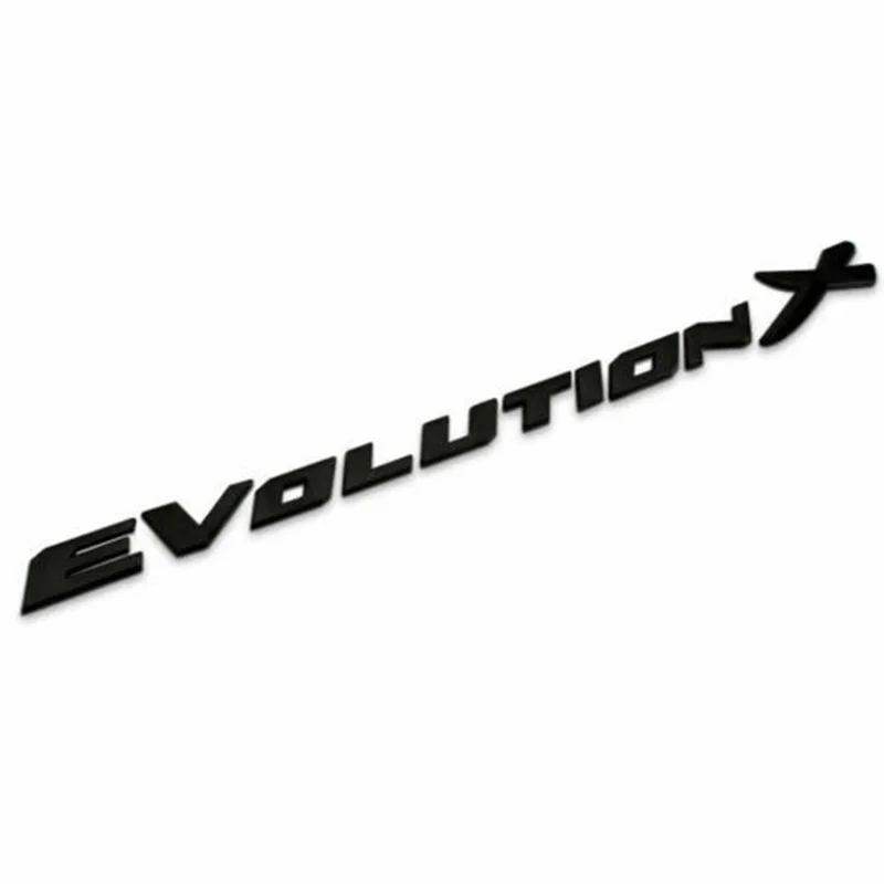 

Car styling accessories 3D letter EVOLUTION X letter Badge Emblem For MITSUBISHI Lancer Evo trunk 10 mr Ralliart