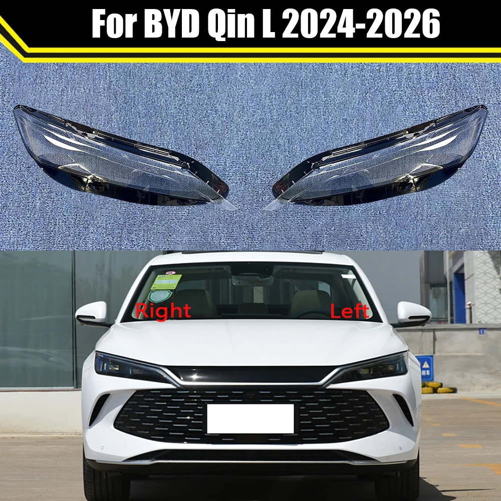 

Auto Headlamp Caps For BYD Qin L DM-i 2024 2025 2026 Car Headlight Lens Cover Clear Lampshade Lampcover Head Lamp Light Shell