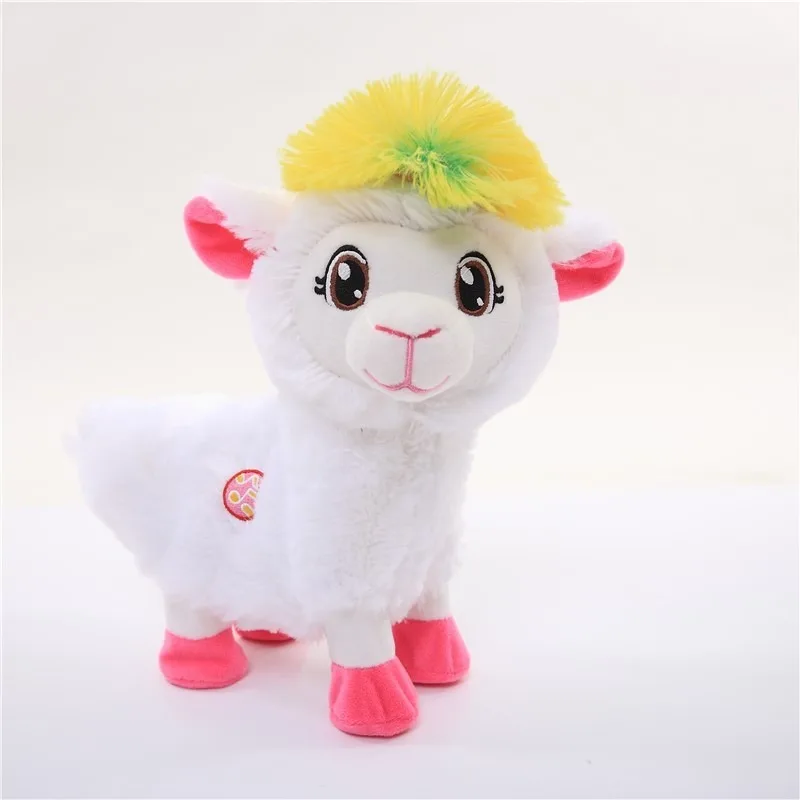 Juguetes eléctricos de peluche para bebés, muñeca de Alpacas Musical, juguete divertido para mascotas, Boppi vivo, el botín, Llama de Shakin, agitar cabezas, bailar y Singsing