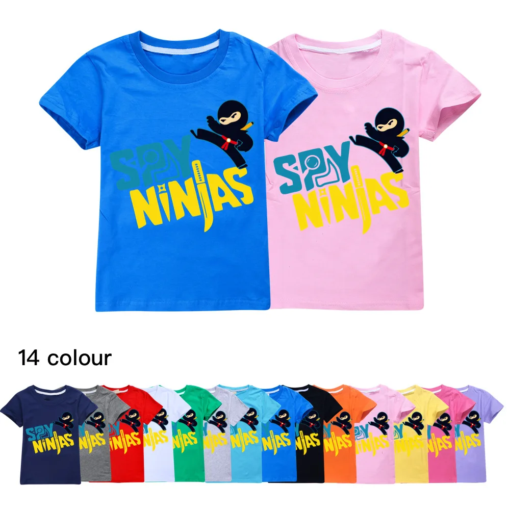 

Hot Sold NINJA KIDZ Toddler Summer T-shirt Teenage Girls Clothing Cotton Boys Tshirt Boutique Kids Tees O-Neck Children Tops