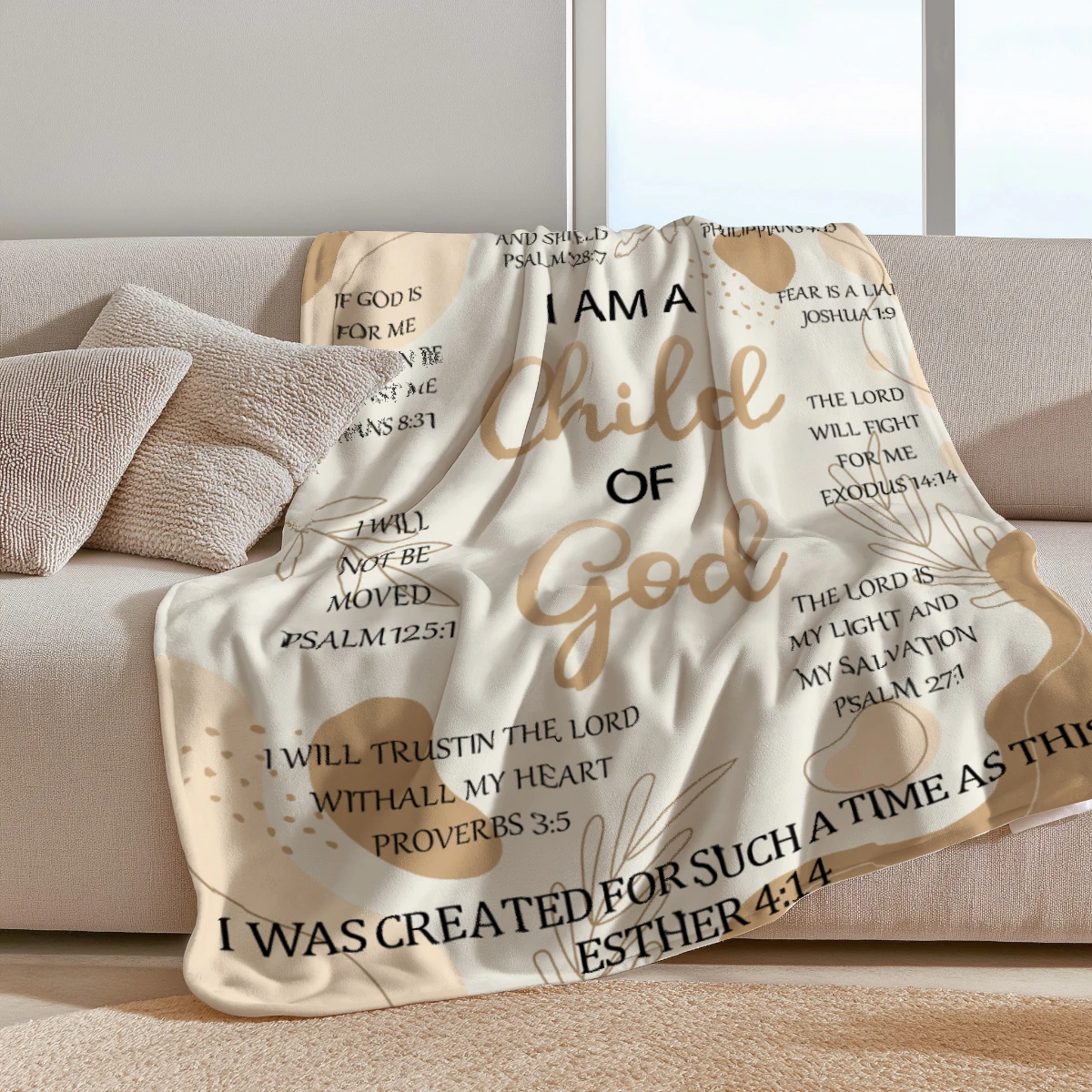 Bible Scripture Inspirational Blanket