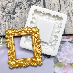 Photo Frame Silicone Mold Sugarcraft Cupcake Baking Mold Fondant Cake Decorating Tools