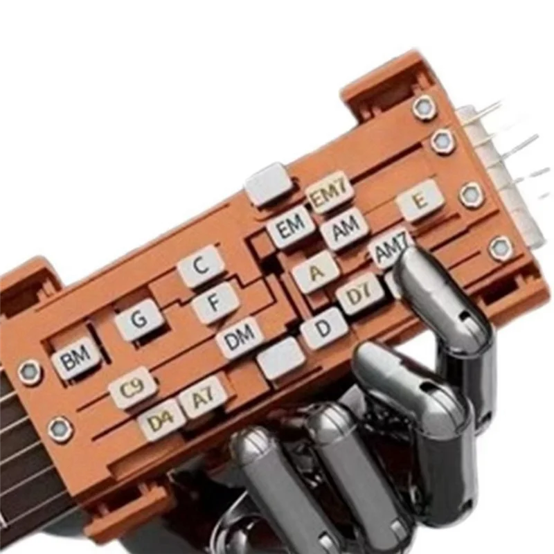

Dropship-2Pcs Brown Guitar Assistant Tool For Beginners - Automatic Chord Maker For Folk Guitar