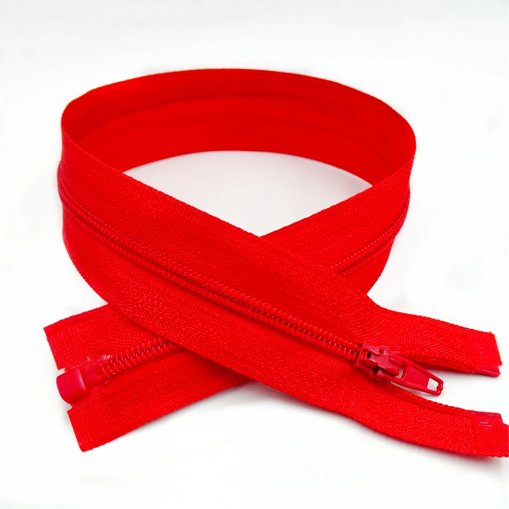 10Pcs 3# Opening Nylon Zippers Tail Resin 20Cm-60Cm Suitable For Clothing