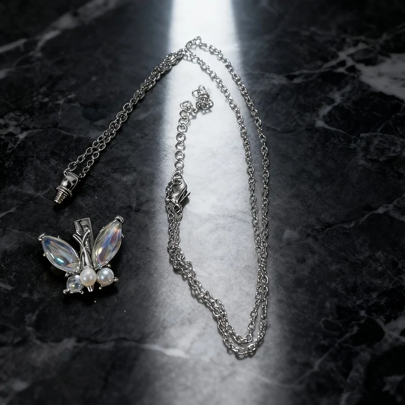 فراشة تذكارية لأقارب الحيوانات الأليفة جرة رماد جرة رماد جرة جرة قلادة لوازم جنازة #5