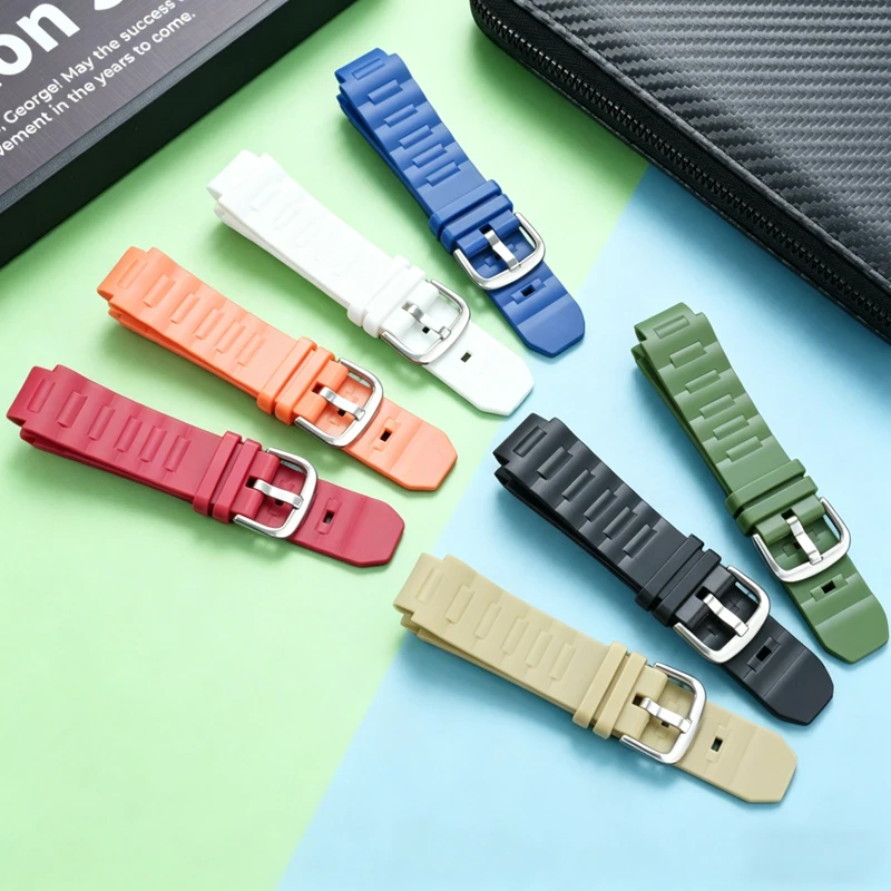 Waterproof Resin Strap Suitable For Casio BGA-150 BGA-151/153/152 Replacemnet Strap Sport Waterproof Resin Silicone Watch Band