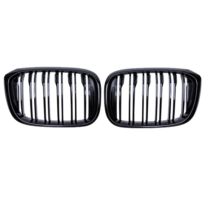 

High Quality ABS Double Slat Gloss Black Grille New Condition for BMW X4 G02 2017+ Front Bumper Grill