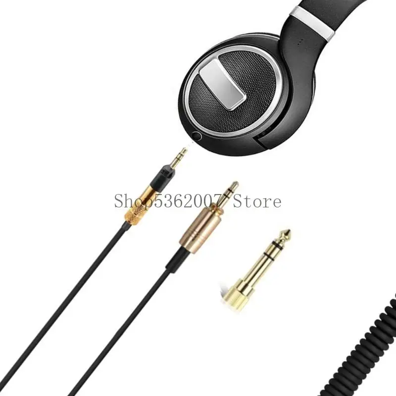 HD598/599HD/558H/D518/HD599/HD569/HD6 용 품질 스프링 디자인 오디오 케이블 넓은 사운드 스테이지 및 선명도 40JB